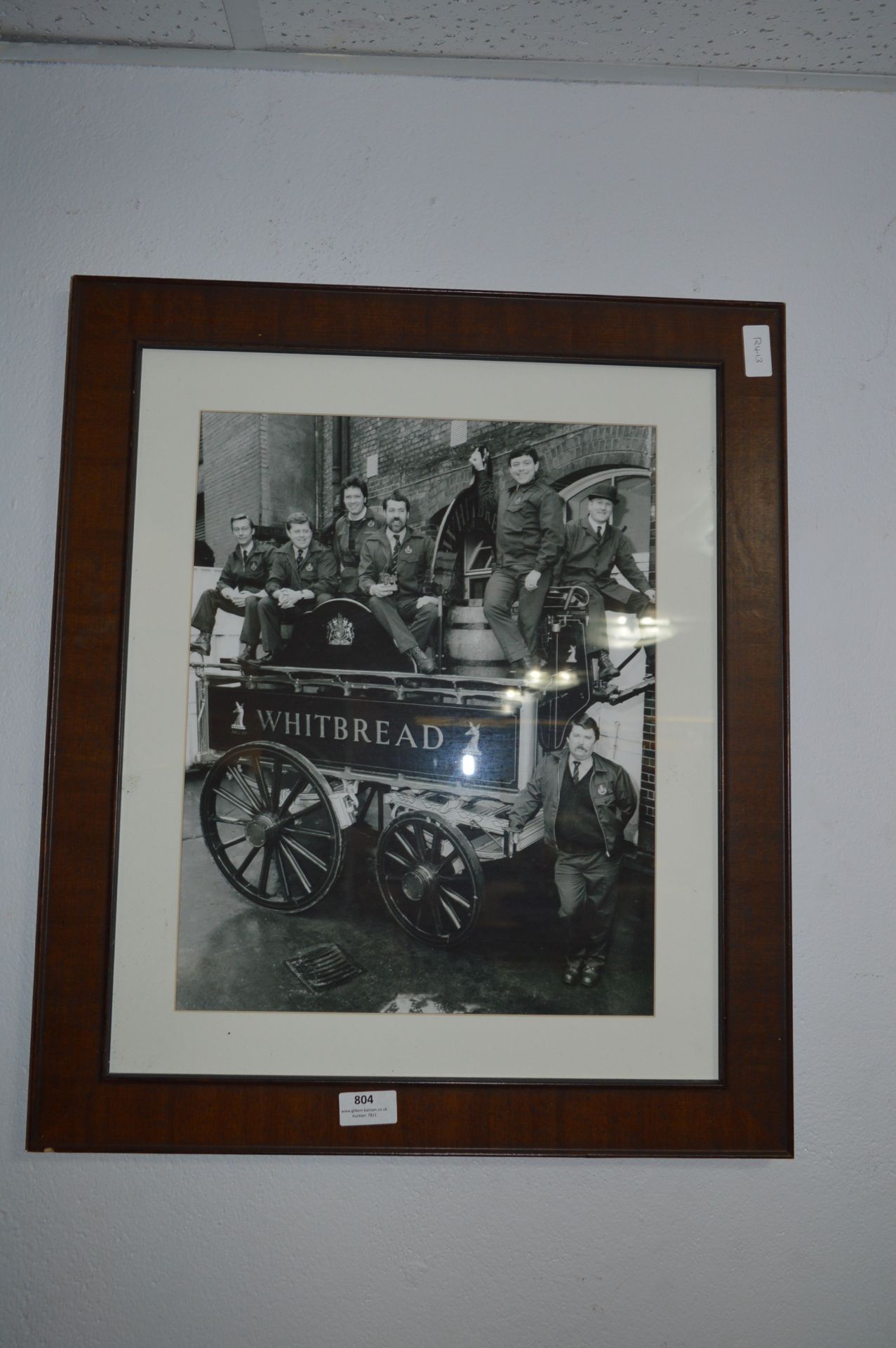 Framed Photo Whitbread Brewery Cart