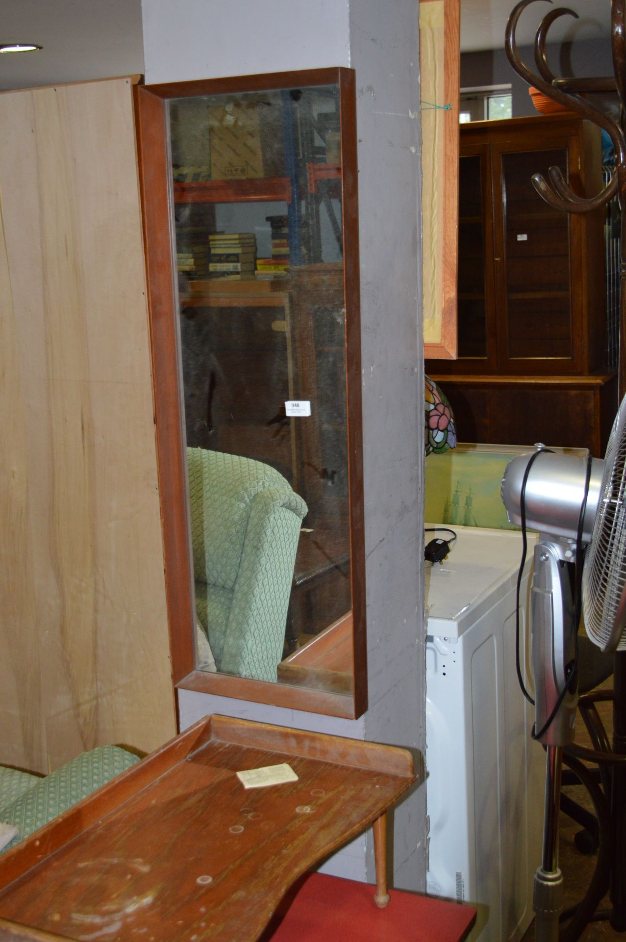 Teak Framed Rectangular Wall Mirror