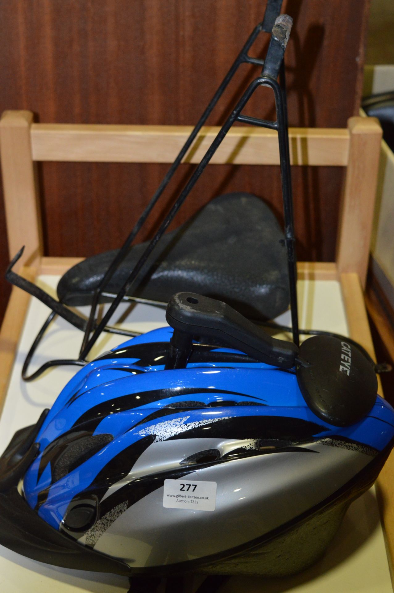 Cycle Helmet Seat Rack and Mirror