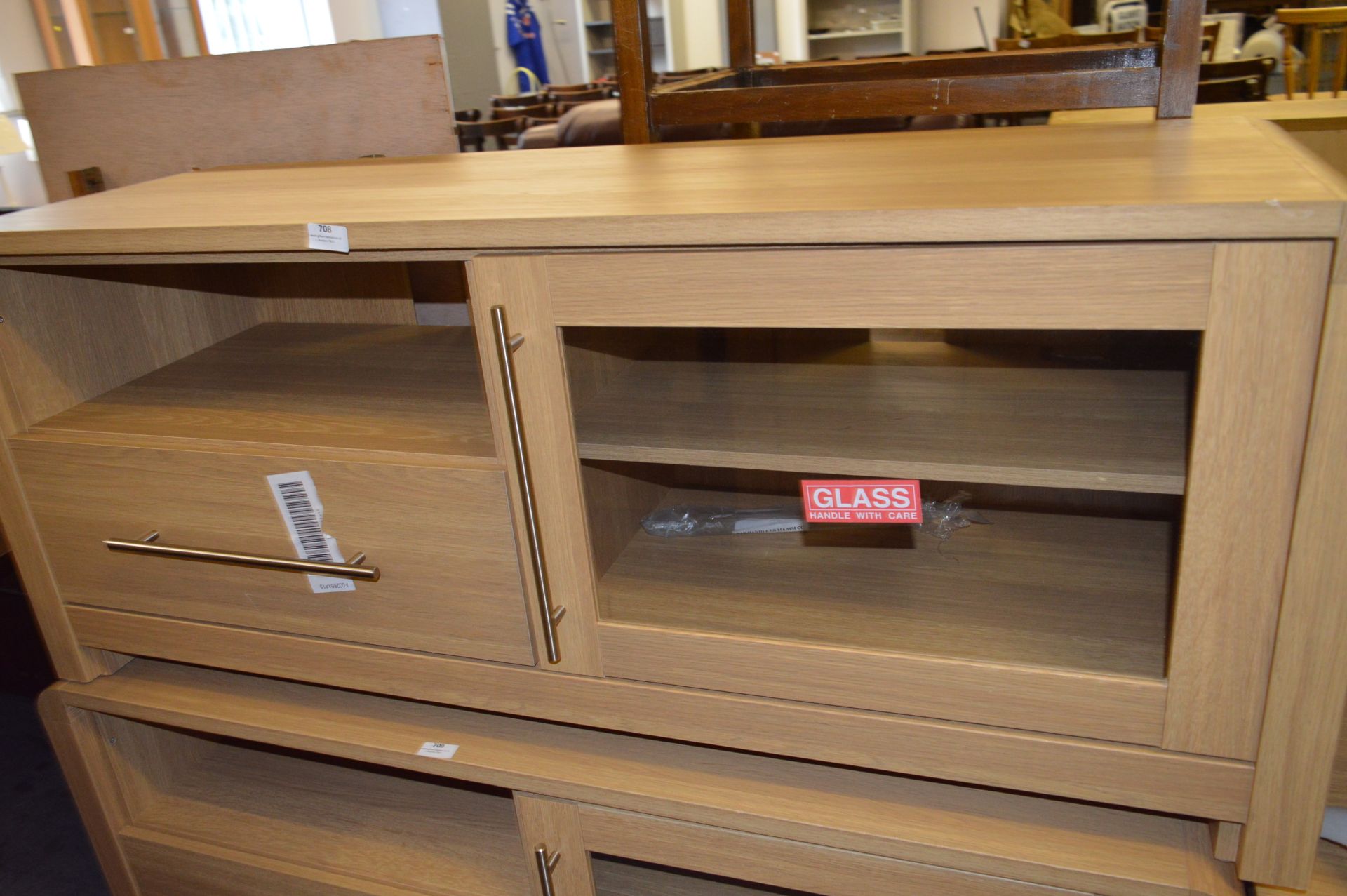 *Light Oak TV Entertainment Unit