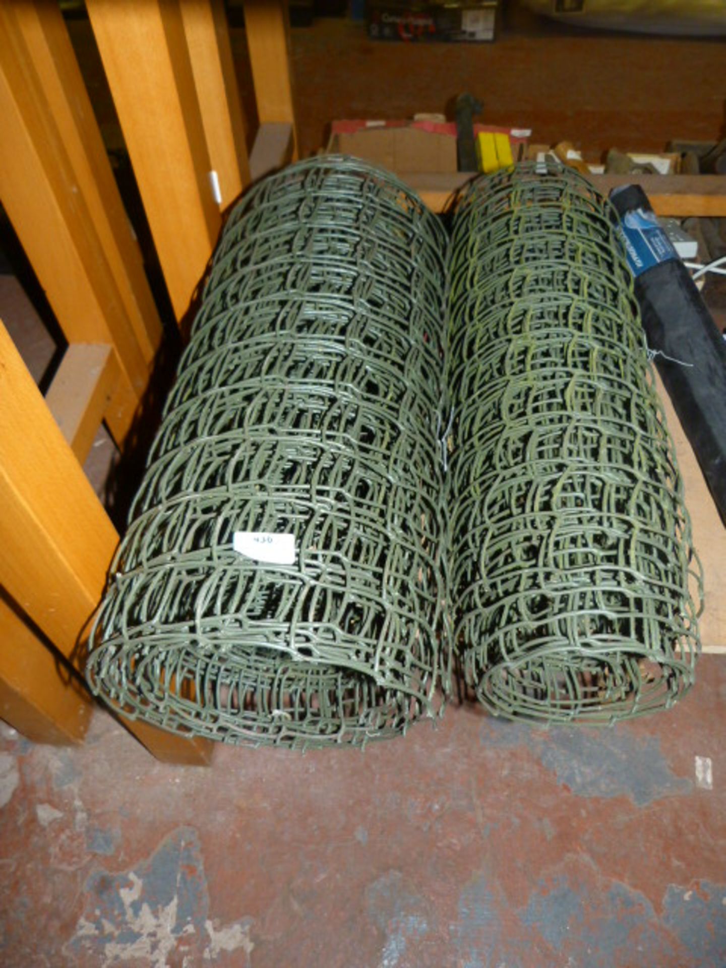 Two Rolls of Green Netlon