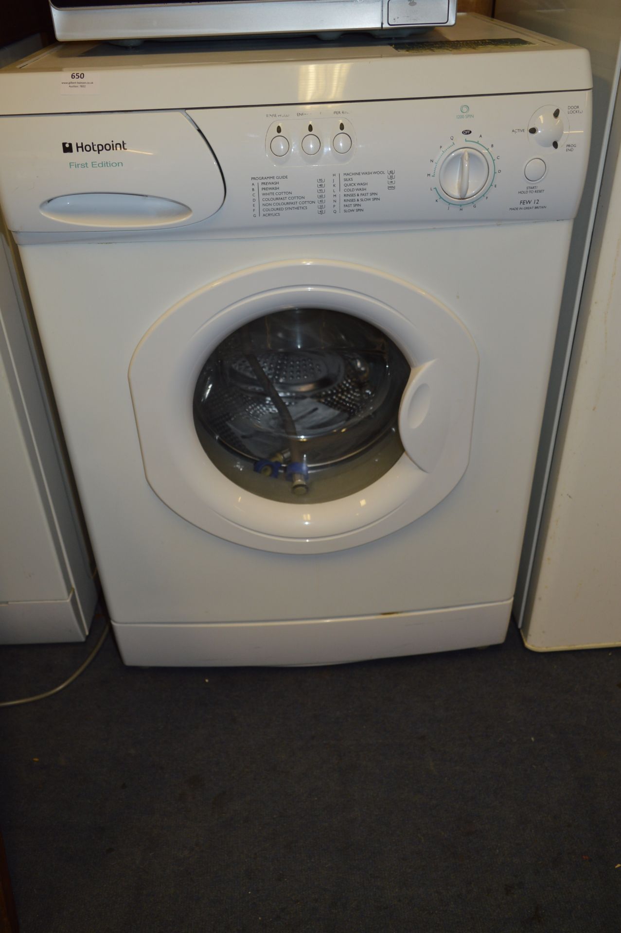 Hotpoint First Edition Washing Machine