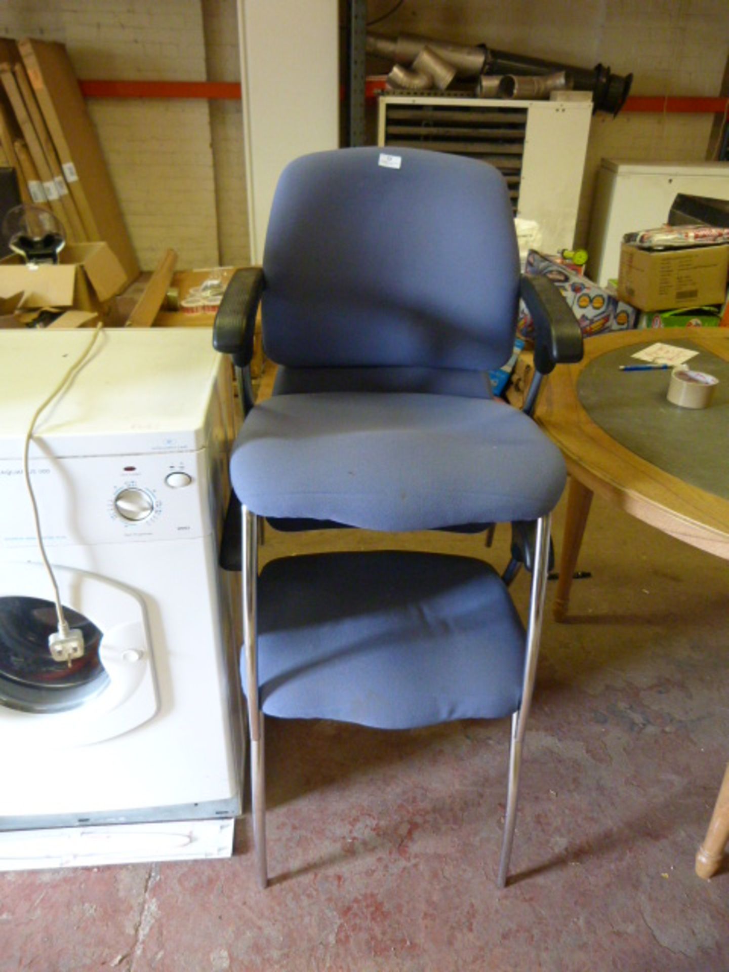 Pair of Blue Office Chairs