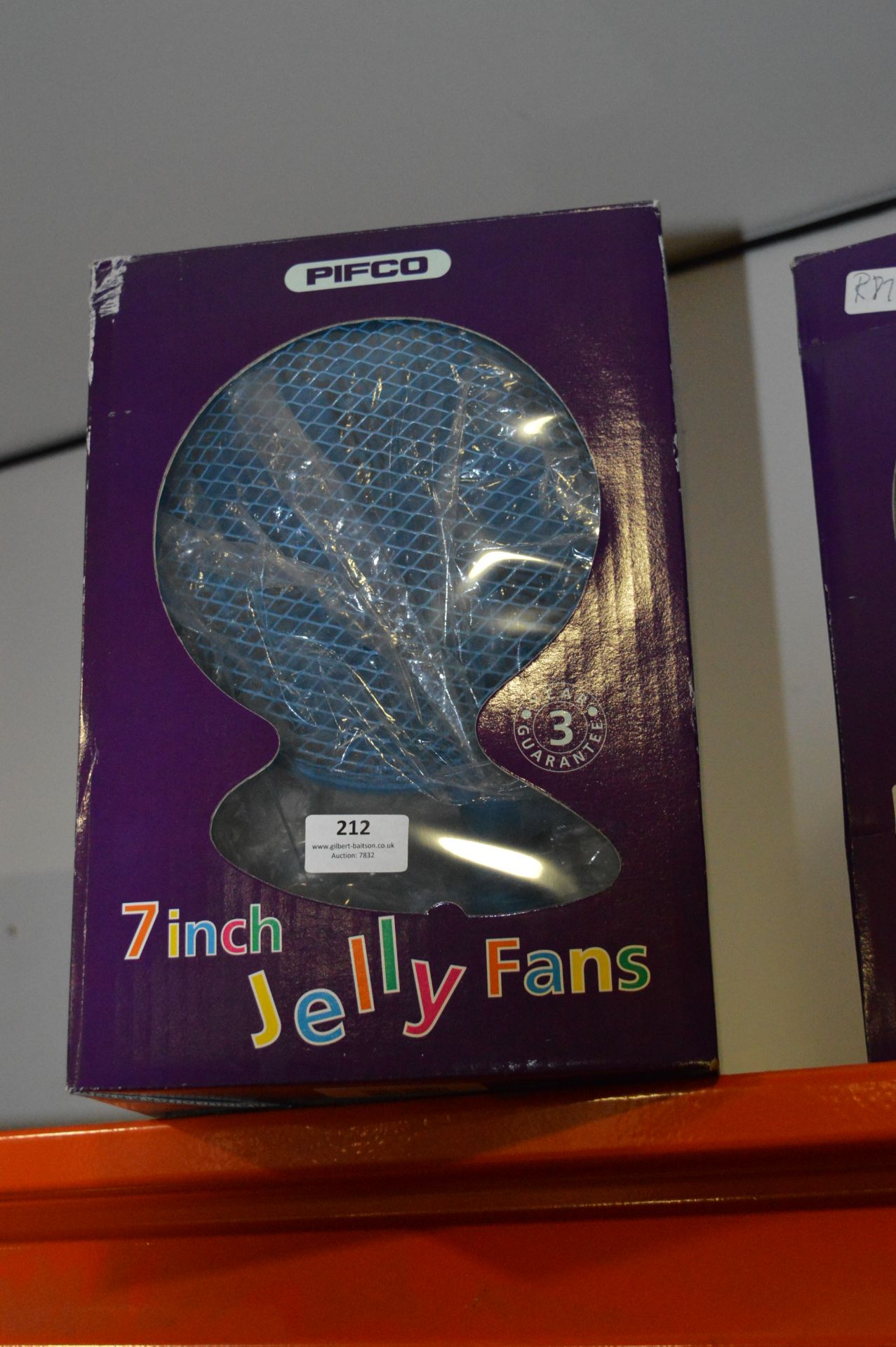 7" Jelly Desk Fan (Blue)