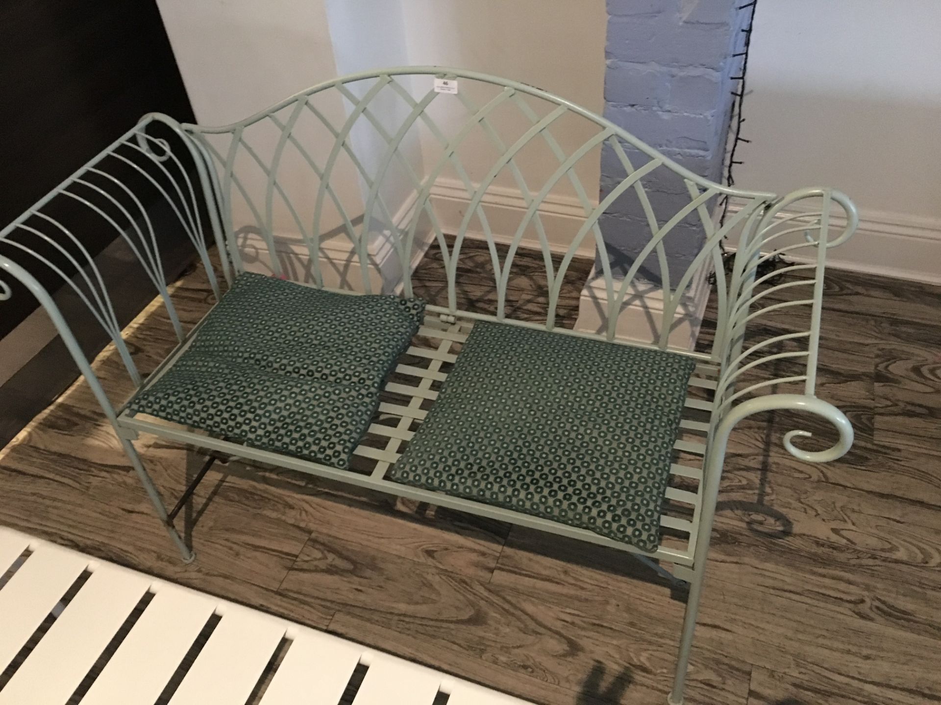 Decorative Metal 2 Seat Bench