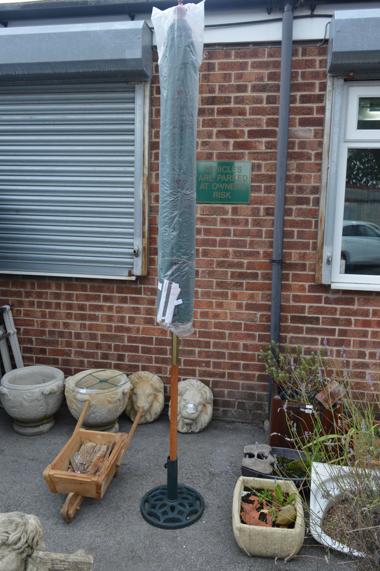 Tall Garden Patio Umbrella on Stand