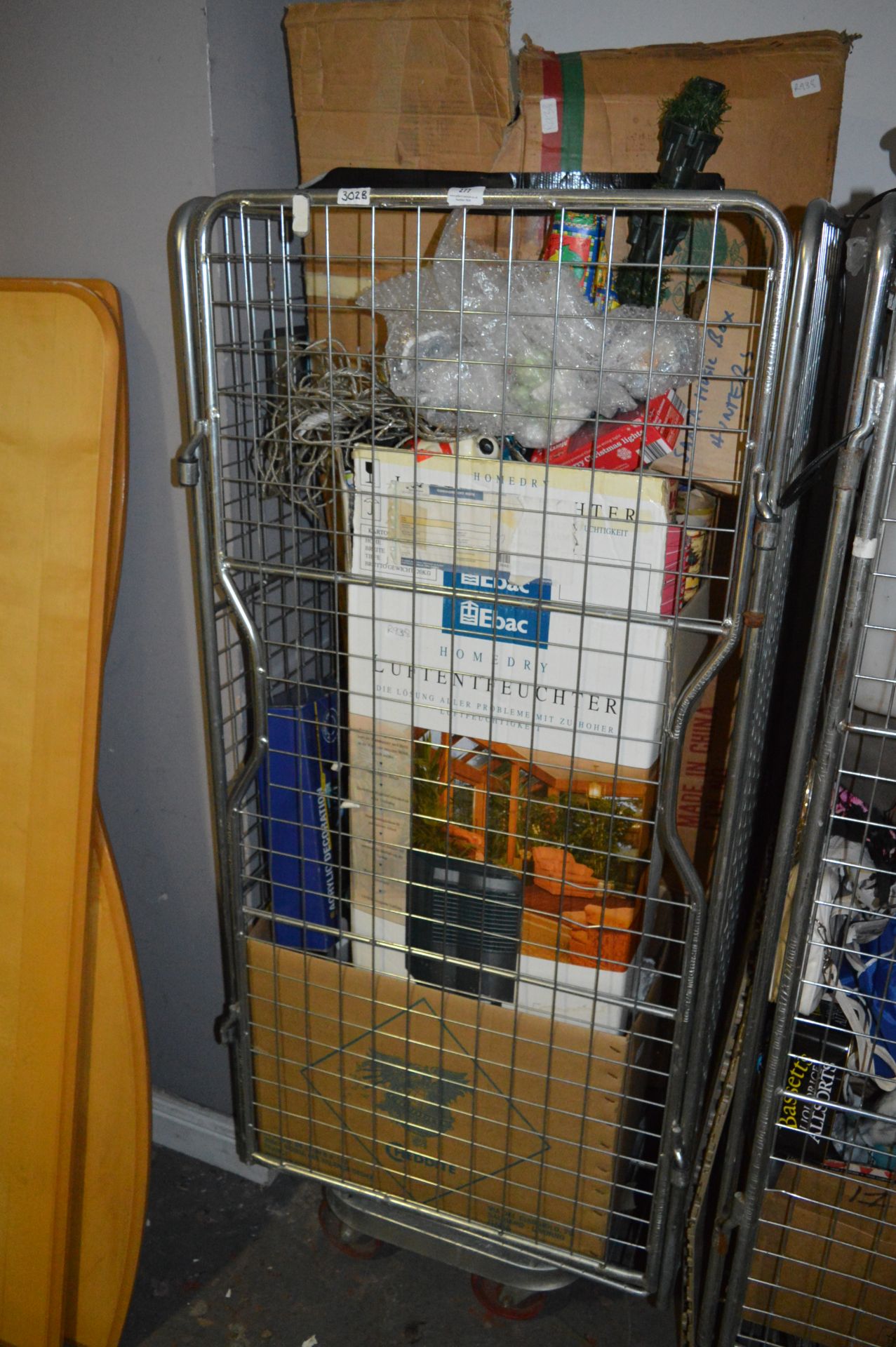 Cage Containing a Large Quantity of Christmas Decorations (Cage NOT Included)