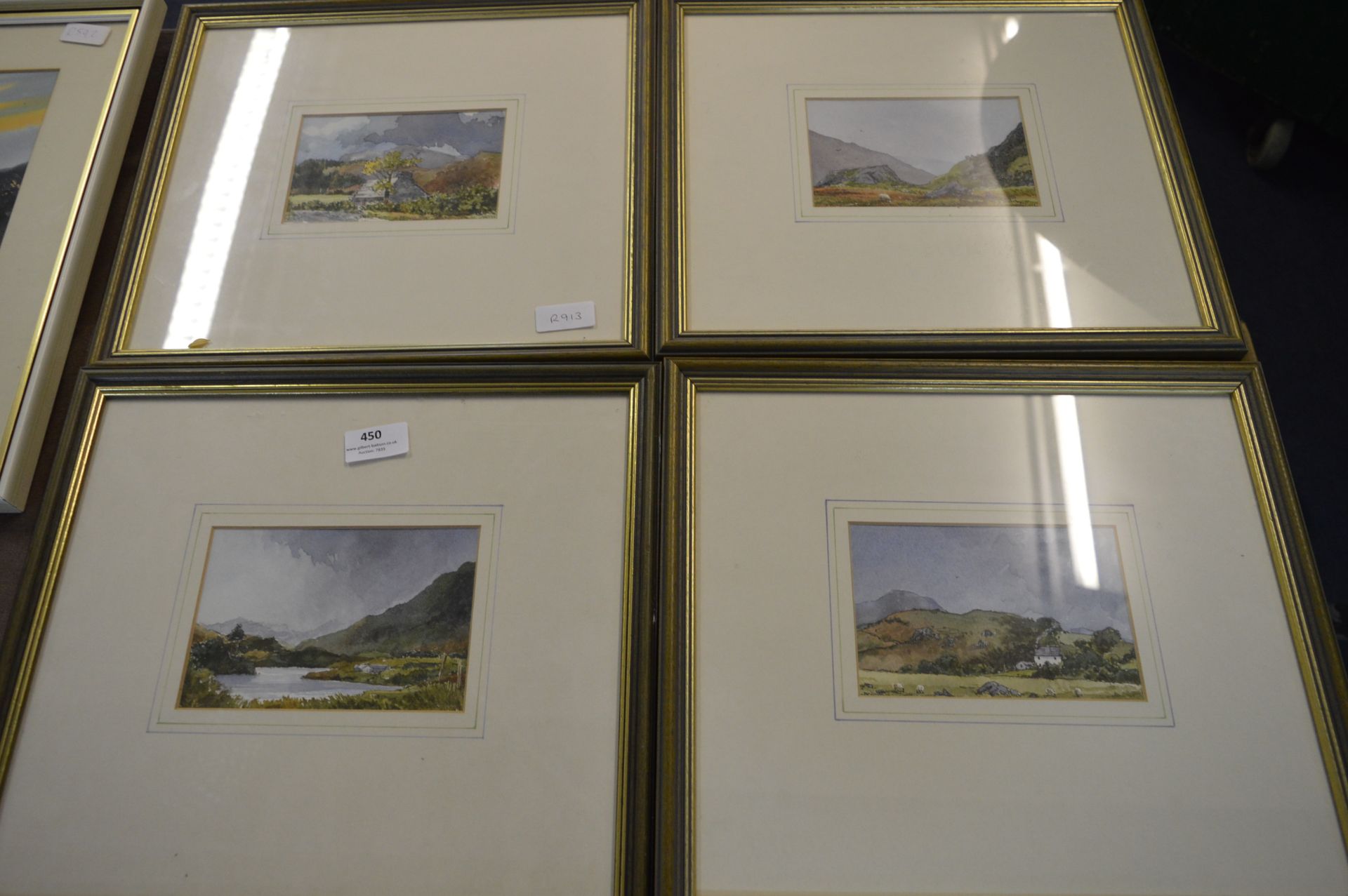 Set of Four Framed Watercolours "Country Scenes"