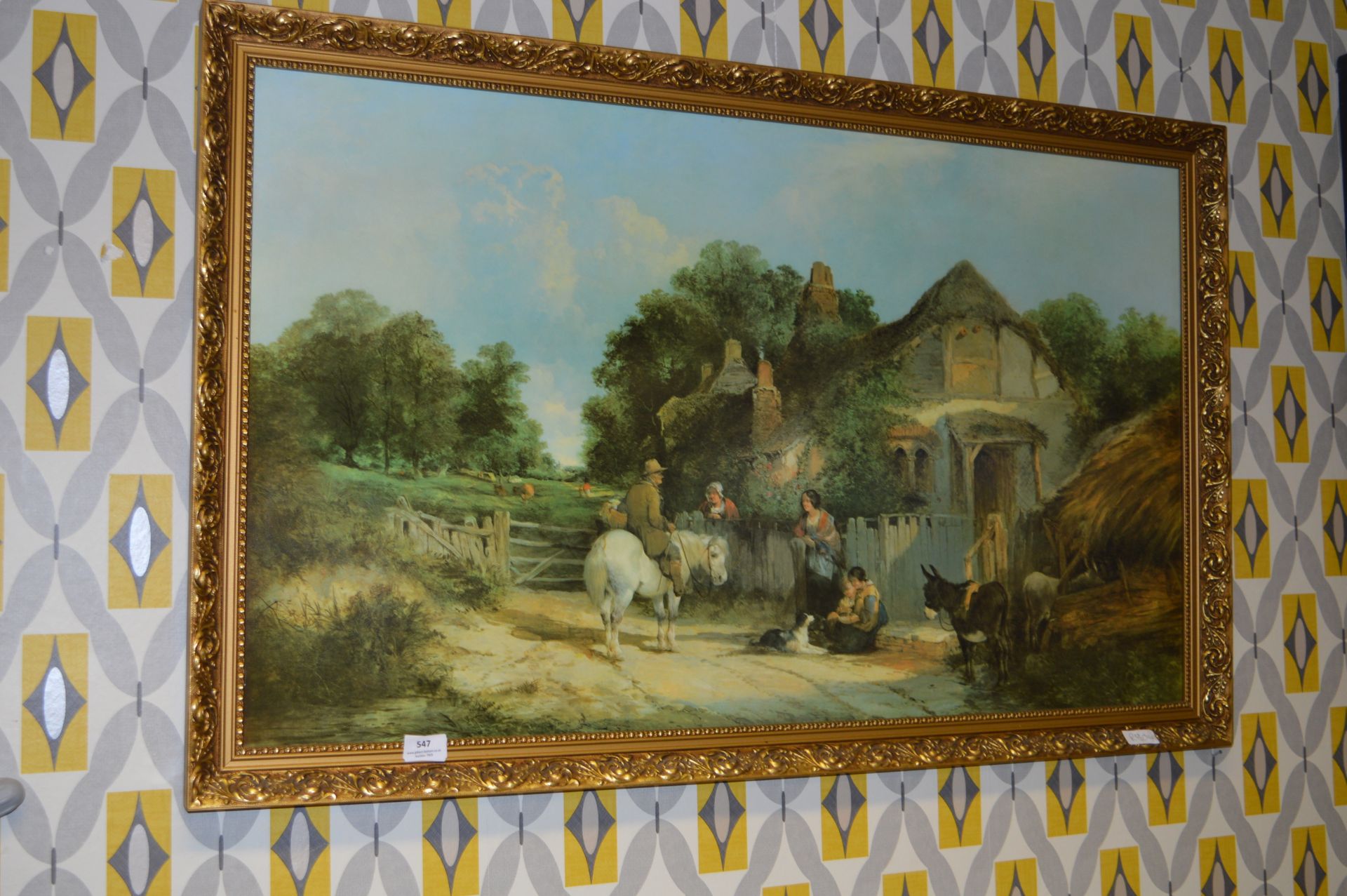 Gilt Framed Print "Country Cottage"