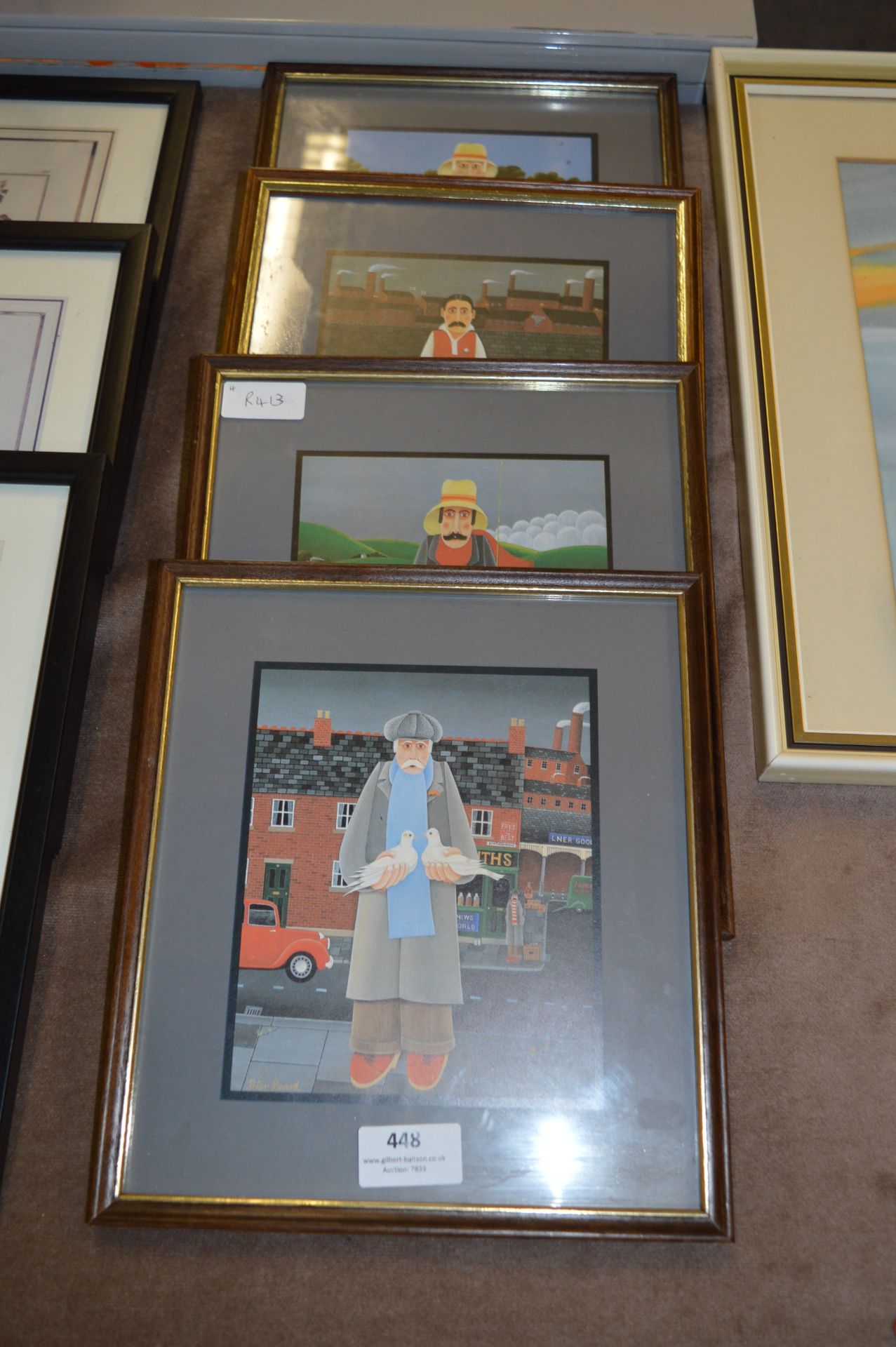 Set of Four Framed Prints by Peter Heard