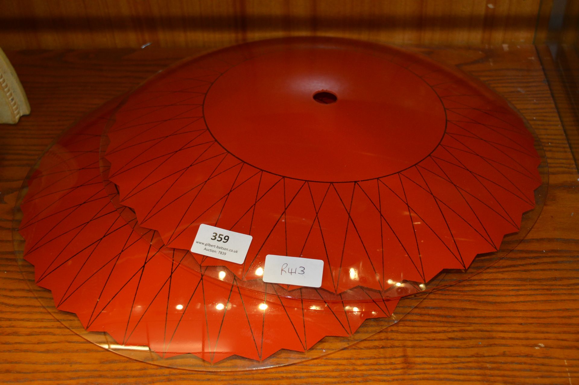 Pair of 1960/70's Ceiling Light Shades