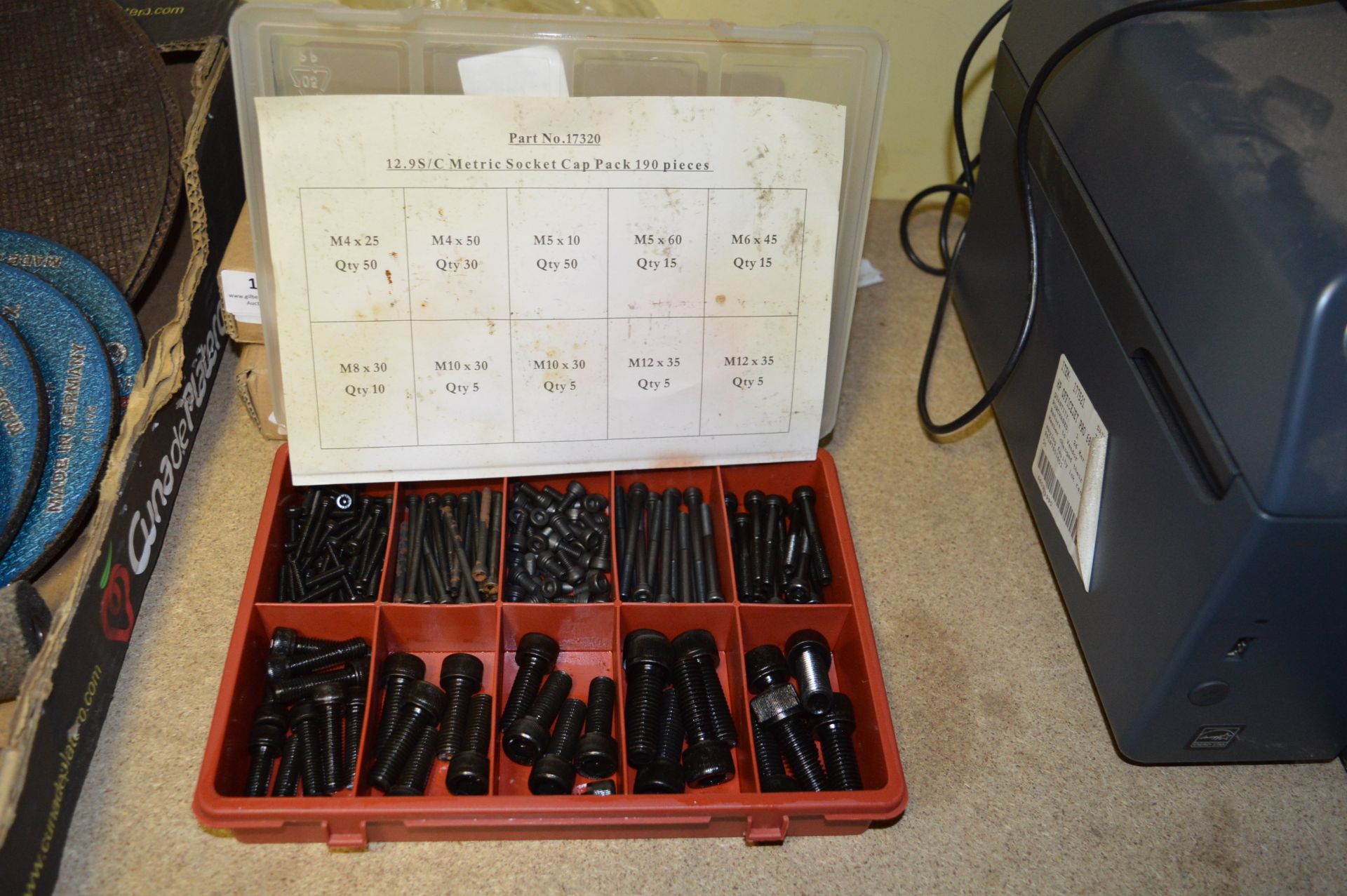 Selection Pack of Socket Cap Bolts