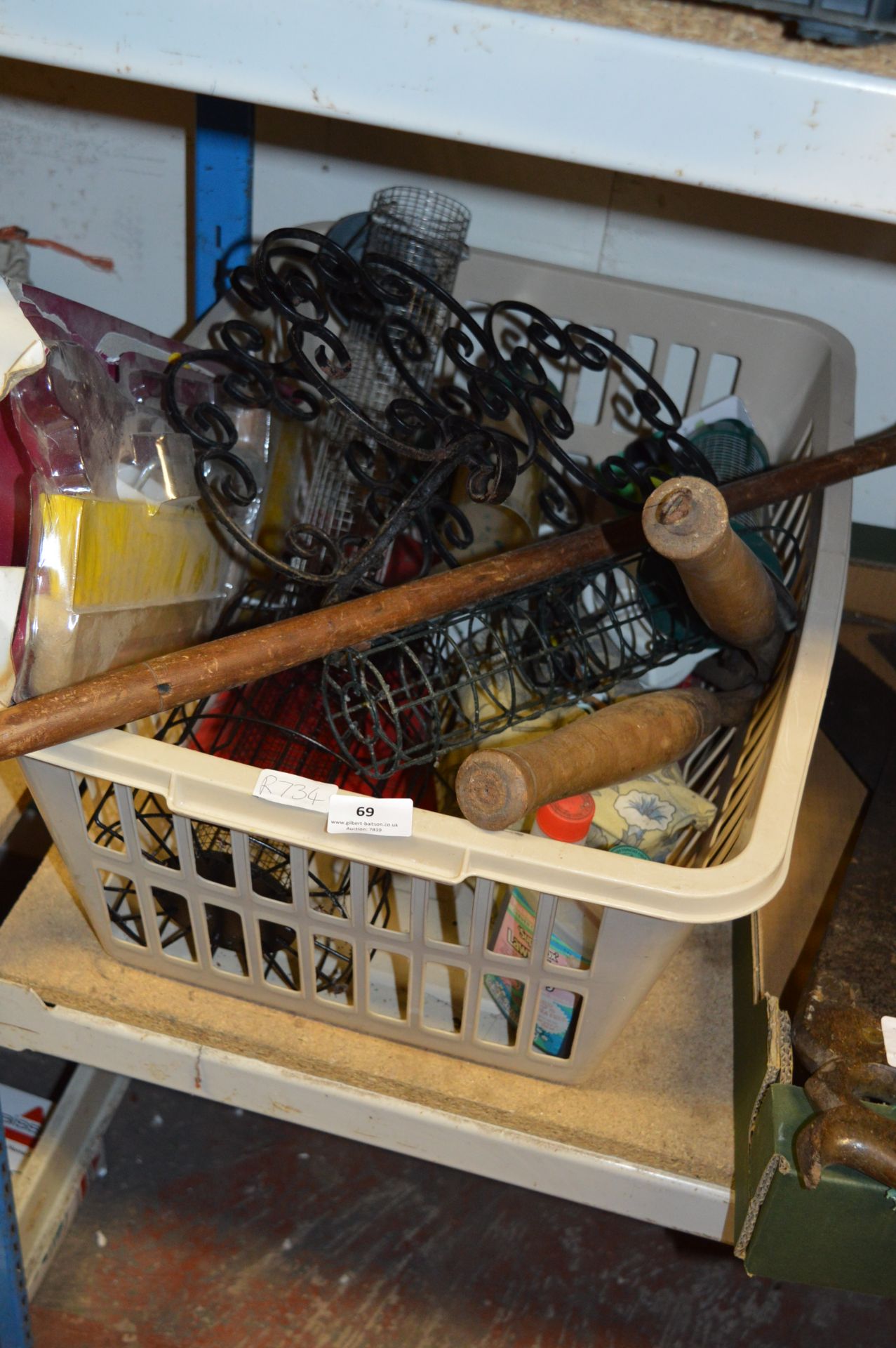 Box Containing Hedge Shears, Bird Feeders, Painting and Decorating Equipment, etc.