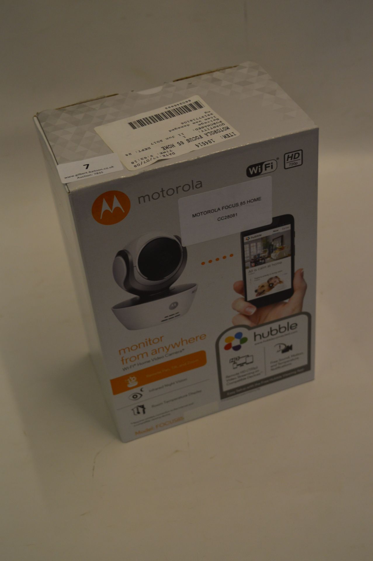 *MOTOROLA FOCUS 85 HOME WIFI CAMERA