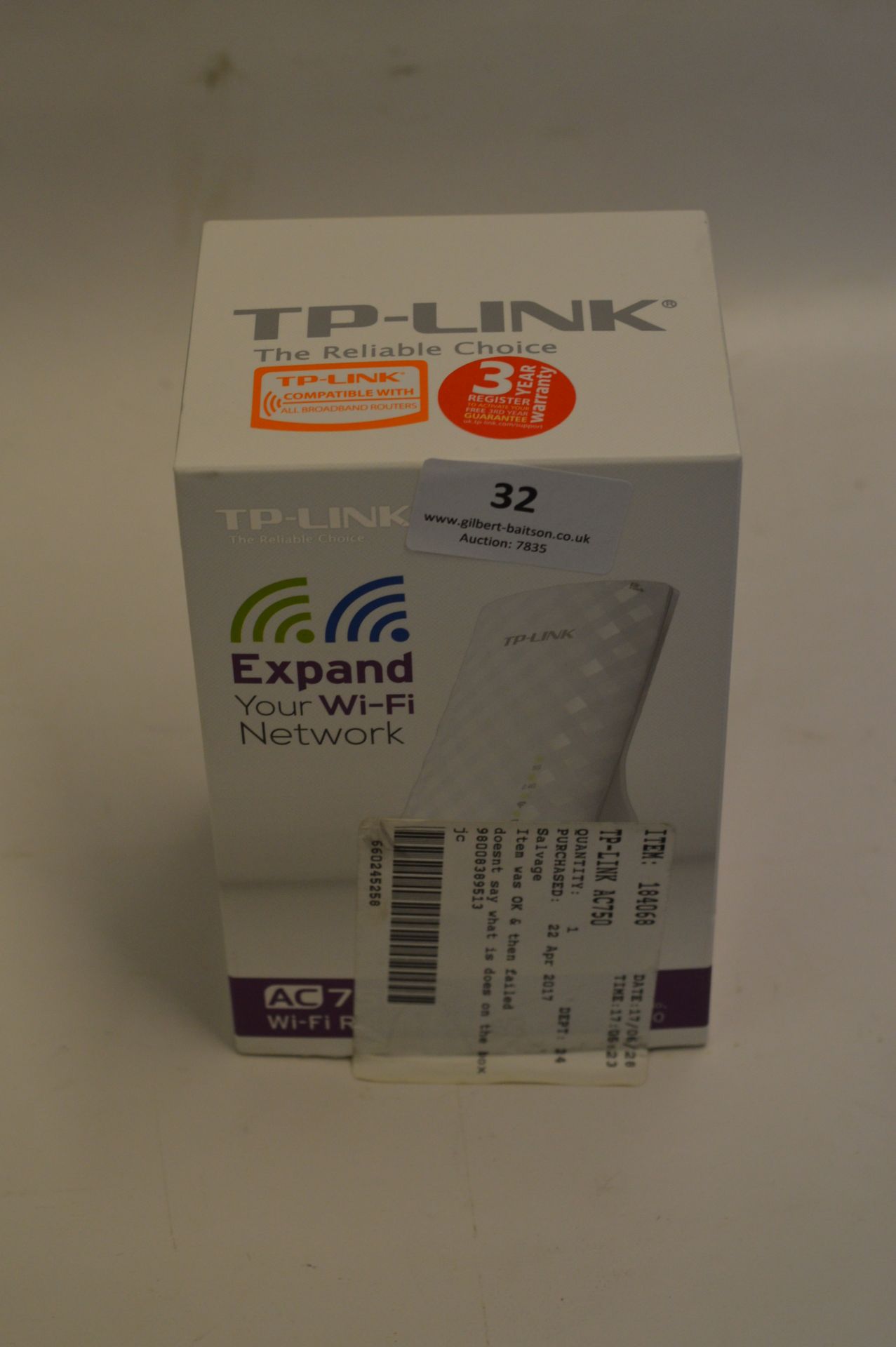 *TP-LINK AC750 WIFI EXTENDER