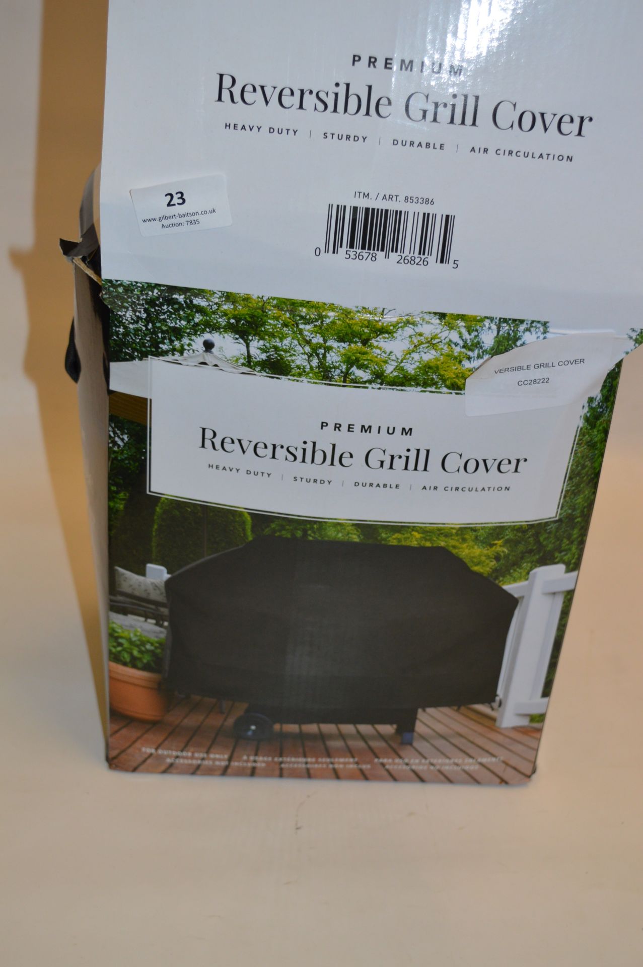 *REVERSIBLE GRILL COVER