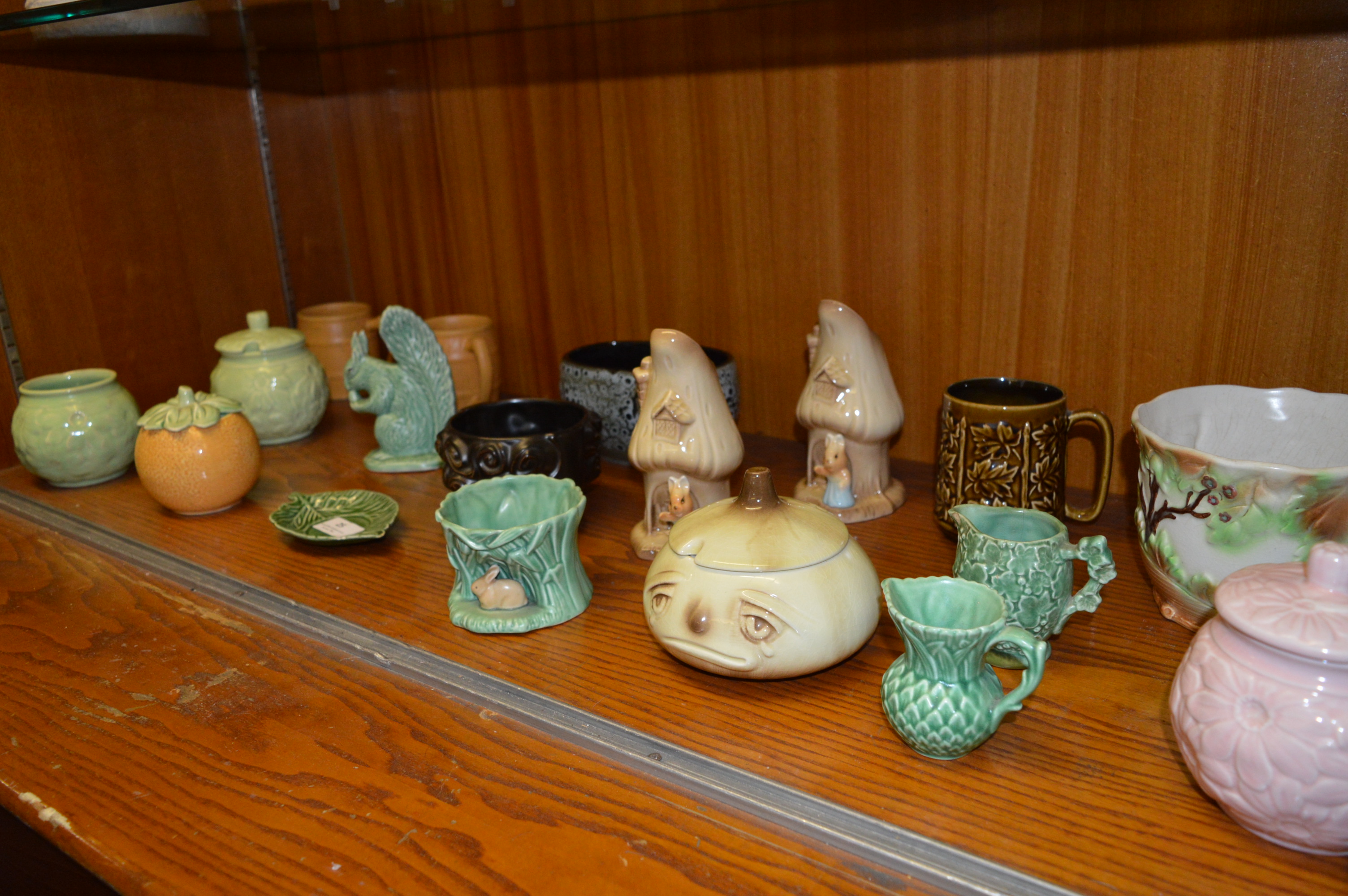 Assorted Collection of Sylvac Pottery; Plant Pots, Lidded Jars, Mugs, etc.