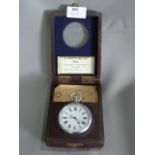 Large Cased Mariners Pocket Watch by B. Cooke & Sons Hull