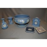 Collection of Wedgwood Blue Jasper Ware etc.