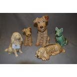 Collection of Sylvac Dog Ornaments