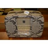 Ultra Twin Deluxe Model R906 Snakeskin Radio