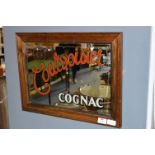 Framed Pub Mirror "Courvoisier Cognac"