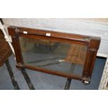 Victorian Mahogany Framed Over Mantel Mirror