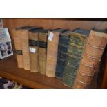 Collection of Leather Bound Books "Bankers Magazine", "Law Journal", etc.