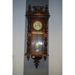 Walnut Cased Pendulum Wall Clock