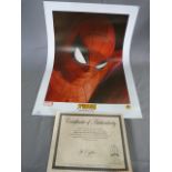 Limited Edition Marvel Comics Lithograph Print "Spiderman"