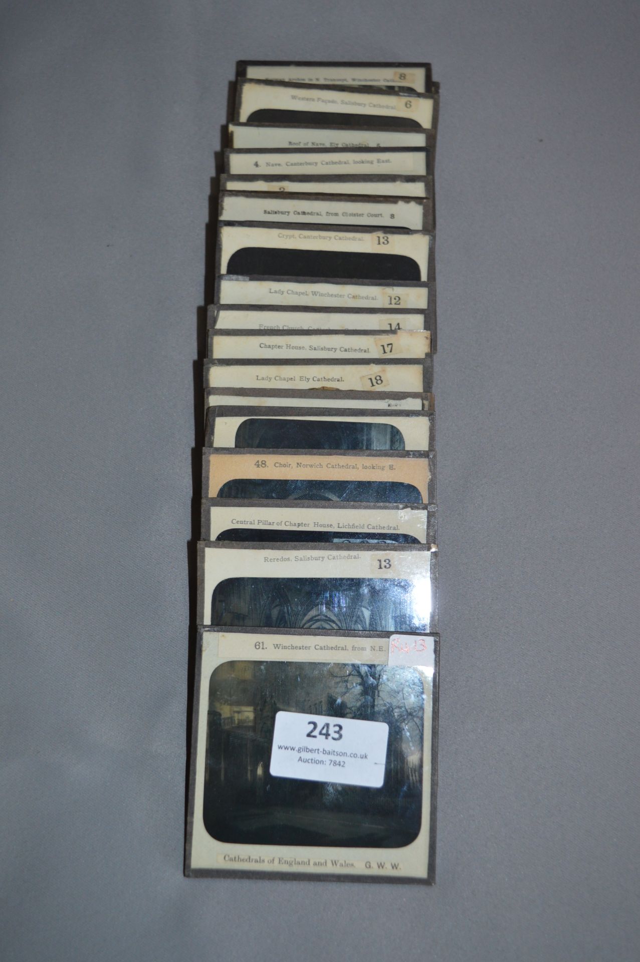 Collection of Glass Lantern Slides