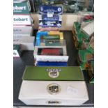Ten Boxed Diecast Model Buses and Trams