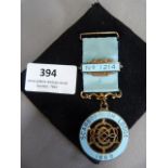 Masonic Medal with Bar and Ribbon "Scarborough Lodge 1868"