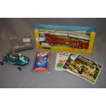 Corgi Car Transporter, Dinky Car and a Viewmaster