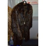 Long Mink Fur Coat