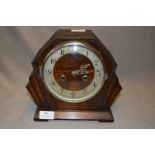 Oak Cased Mantel Clock