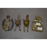 Door Knockers, Brass Ship, Foxes and a Pixie