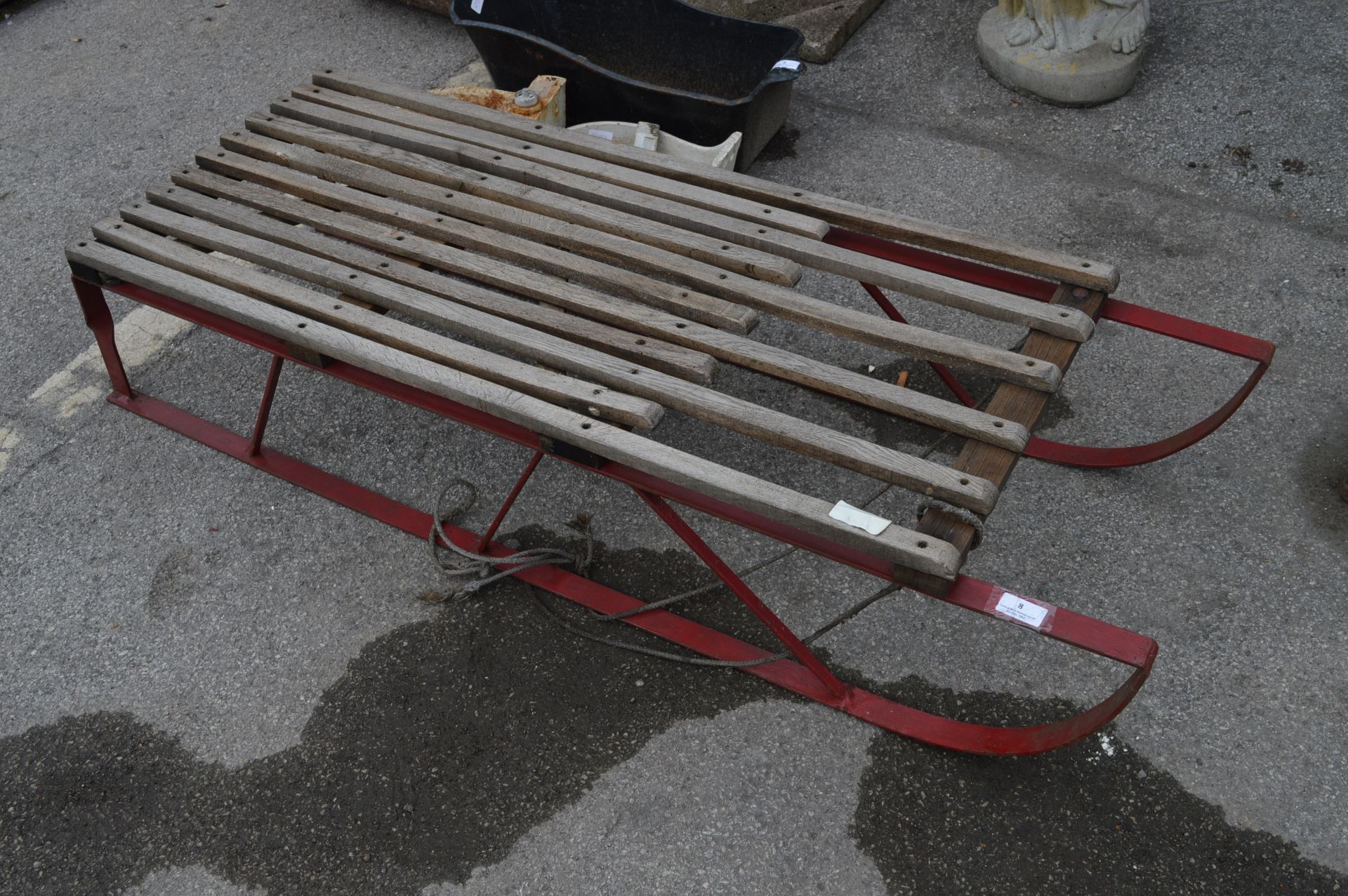 Sledge with Wrought Metal Runners