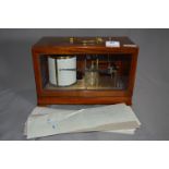 Wood Cased Casella Barograph