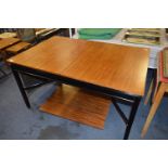 E-Gomme G-Plan 1950's Teak and Ebonised Extending Dining Table