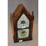 Walnut Cased Mantel Clock