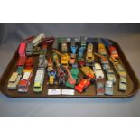 Tray Lot of Matchbox and Lesney Play Worn Diecast Vehicles