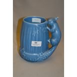 Sylvac Blue Pottery Jug with Squirrel Handle