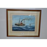 Adrian Thompson Watercolour Hull Trawler "Lord Stanhope"