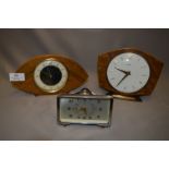 Three 1960s Mantel Clocks