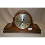 Oak Cased Mantel Clock with Westminster Chimes