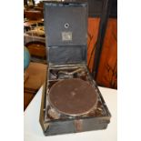 HMV Portable Windup Gramophone