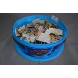 Tub of Assorted World Stamps