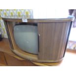 Gec Black and White TV in Cabinet