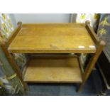 Oak Two Tier Tea Trolley